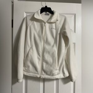 Columbia White Fleece Jacket